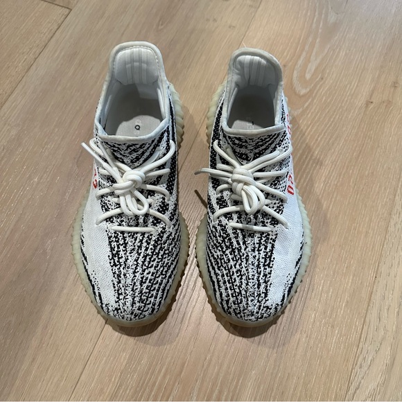 Adidas Yeezy Boost 350 V2 Zebra US M 7.5 CP9654 - Picture 3 of 6